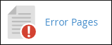 cPanel - Advanced - Error Pages icon