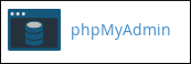 cPanel - Databases - phyMyAdmin icon